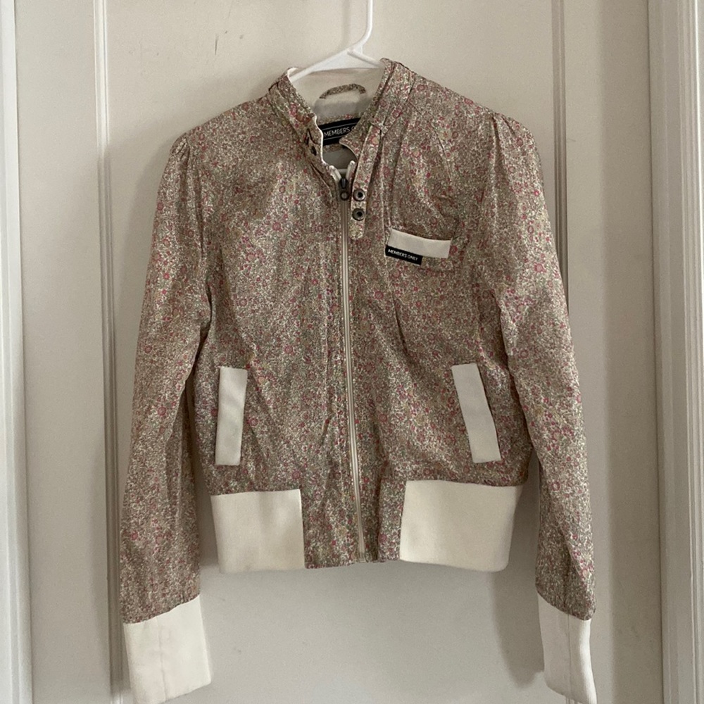 Floral member only jacket